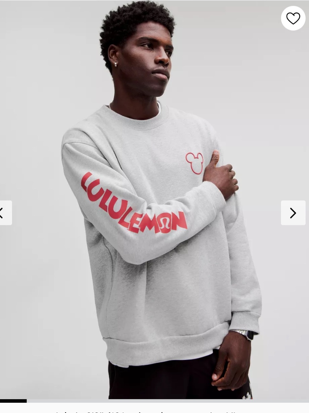 Disney x lululemon Steady State Crew